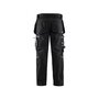 Voir la diapositive 2 : BLAKLADER Pantalon de travail artisan + stretch noir T40 BLÅKLÄDER 159918609900C46