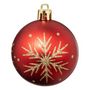 Voir la diapositive 6 : ATMOSPHERA Lot de 25 Boules de Noël  Maison des Couleurs  6cm Rouge & Or