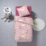 Voir la diapositive 1 : Home collection Parure housse de couette 2pcs 140x200 coton 57 fils ballerine multico