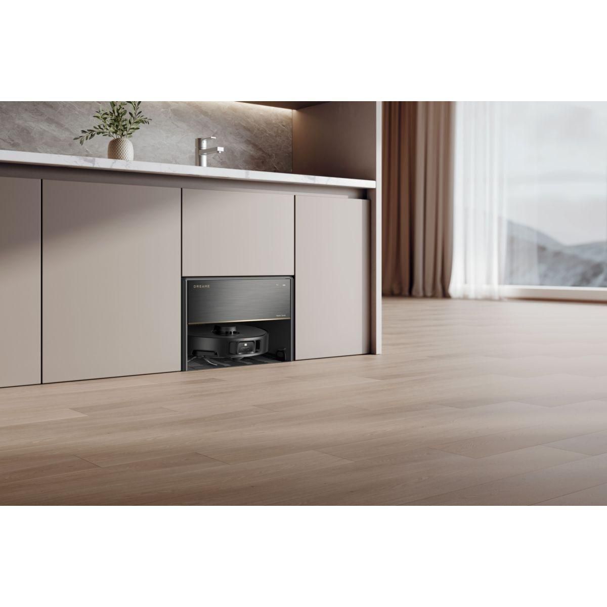 DREAME Robot Aspirateur Laveur X40 Master avec kit de raccordement à l'eau