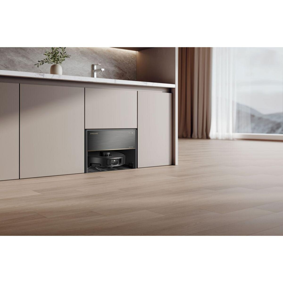 DREAME Robot Aspirateur Laveur X40 Master avec kit de raccordement à l'eau