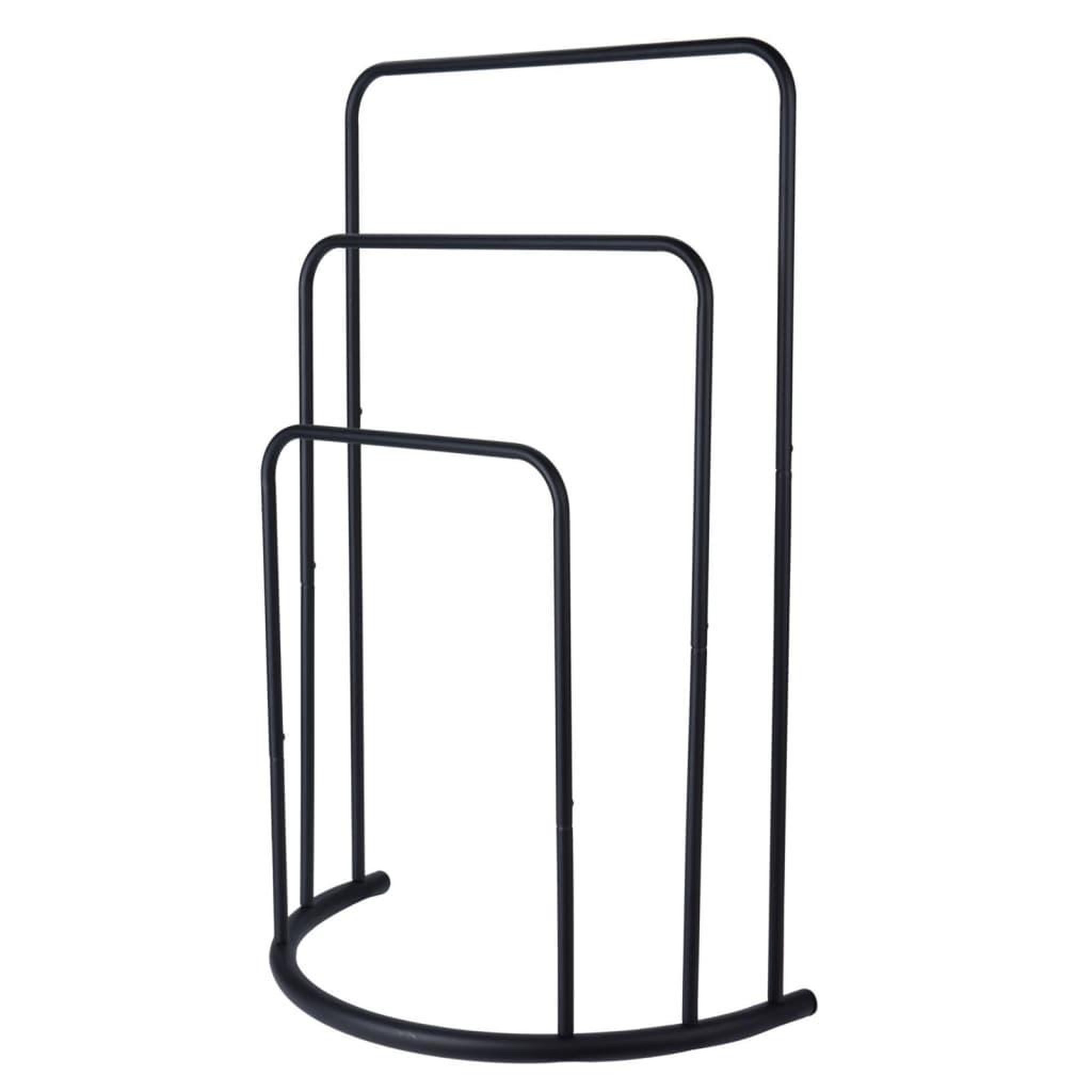 Voir la diapositive 2 : Bathroom Solutions Bathroom Solutions Porte-serviettes debout 49,5x75 cm Metal Noir