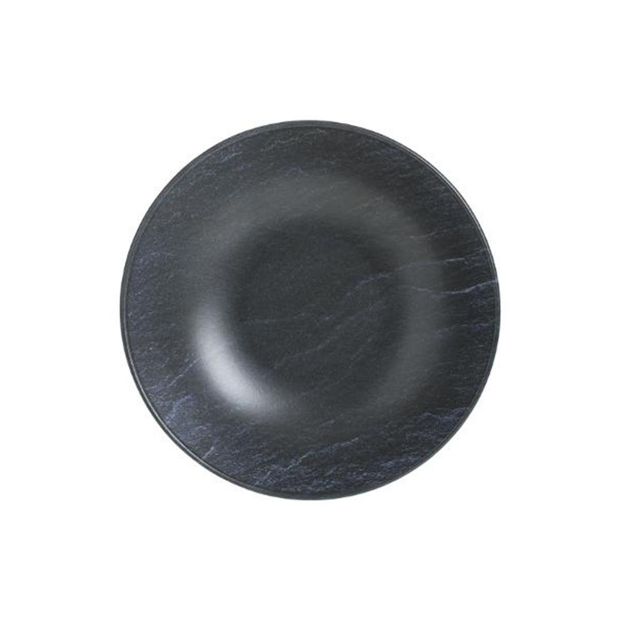 Voir la diapositive 1 : SECRET DE GOURMET Lot de 6 assiettes plates  cadence  27cm noir