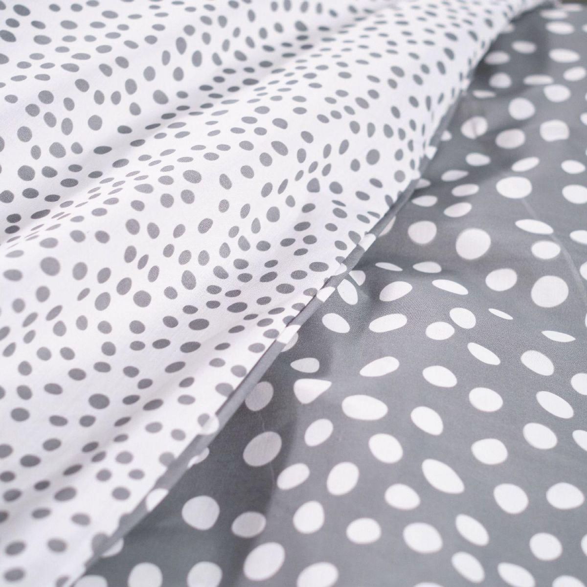 TODAY Parure housse de couette enfant en Coton 57 Fils motif pois EMMA