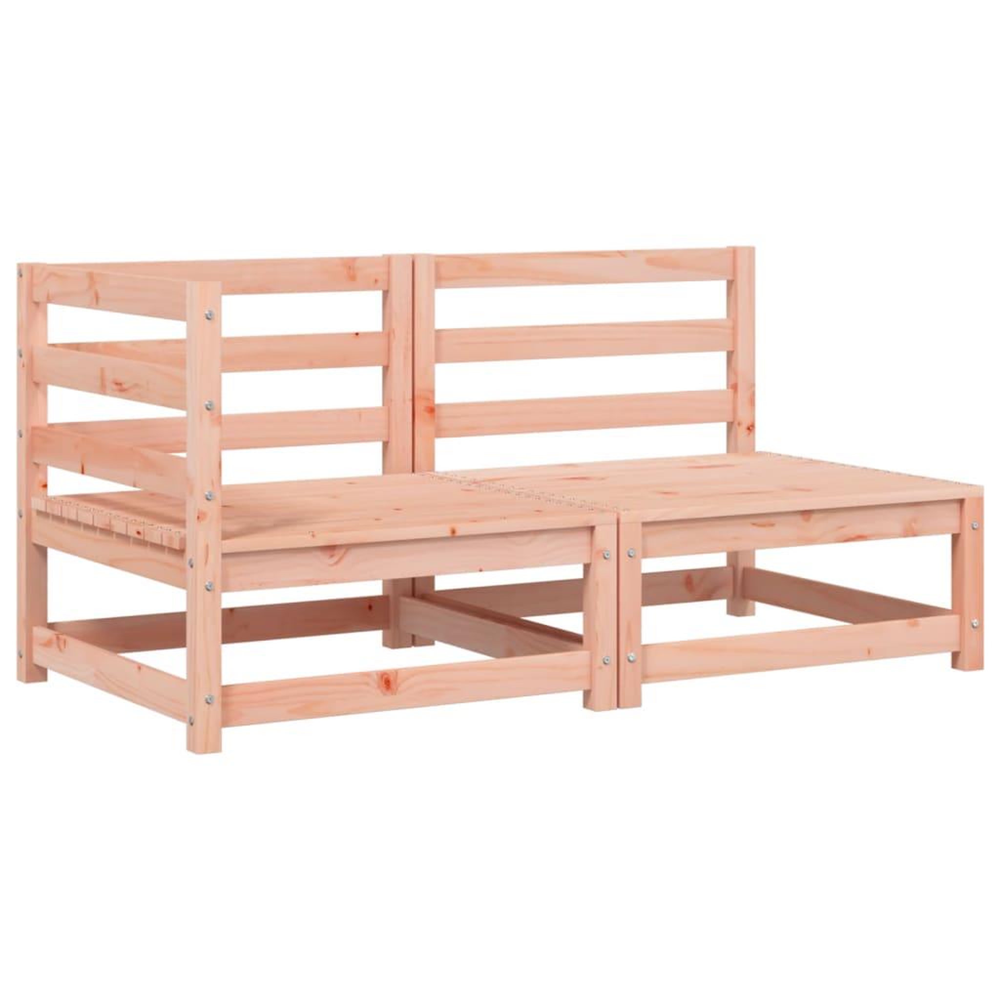 Voir la diapositive 4 : VIDAXL Canape de jardin avec coussins 2 places bois massif douglas