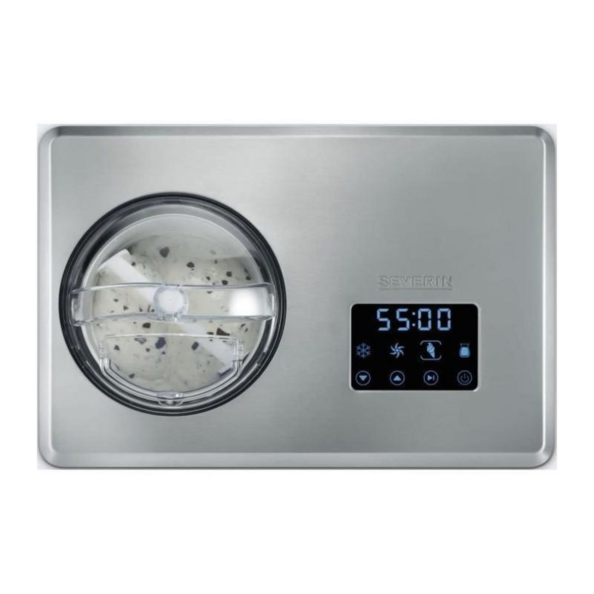 SEVERIN SEVERIN EZ7405 Sorbetiere Yaourtiere 2 en 1 - Fonction innovante pour la realisation de glaces sorbets et de yaourts / inox bros