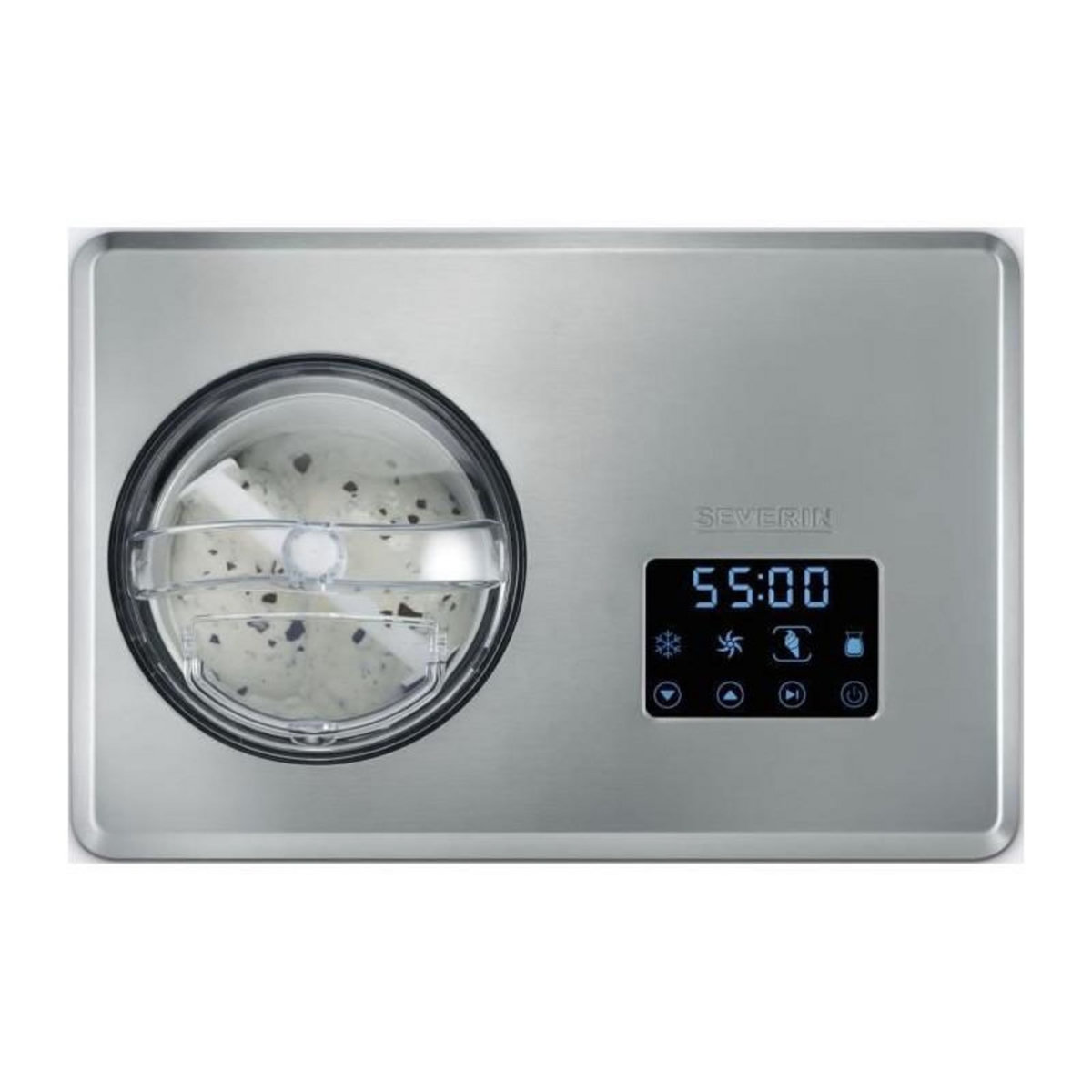 SEVERIN SEVERIN EZ7405 Sorbetiere Yaourtiere 2 en 1 - Fonction innovante pour la realisation de glaces sorbets et de yaourts / inox bros