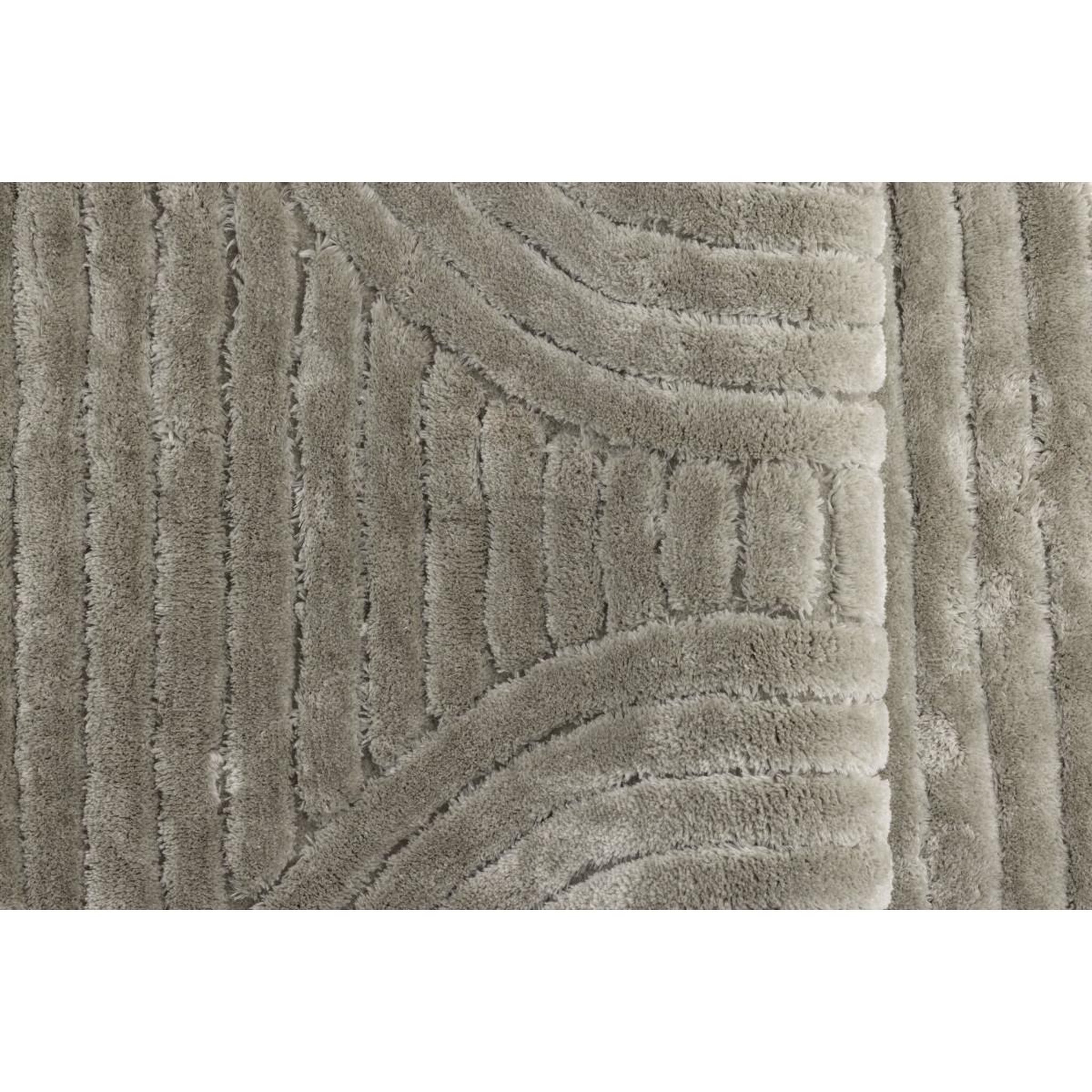 Voir la diapositive 4 : Paris Prix Tapis Déco Texturé Rond  Niklas  200cm Grège