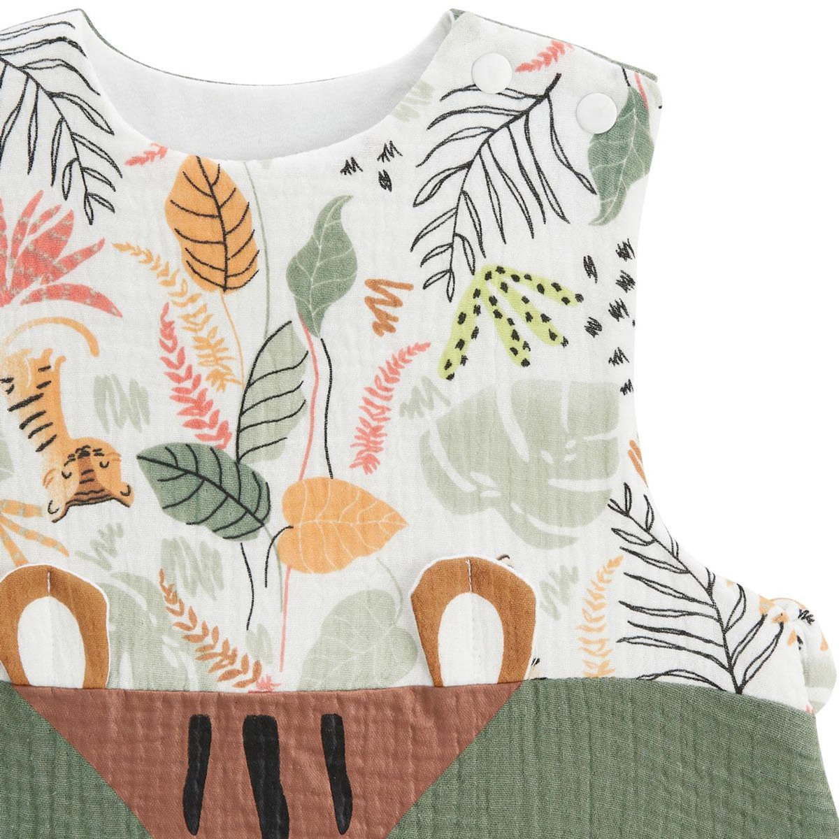 Petit Béguin Turbulette d'été en gaze de coton avec pieds retroussables Dumbea