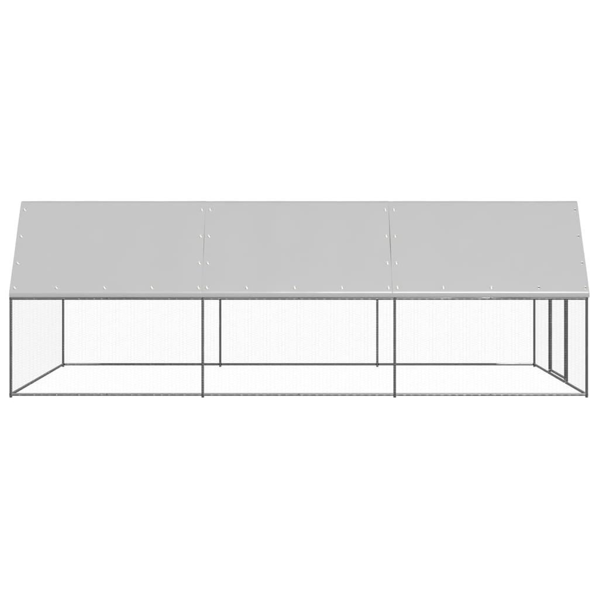 Voir la diapositive 3 : VIDAXL Poulailler d'exterieur 3x6x2 m Acier galvanise