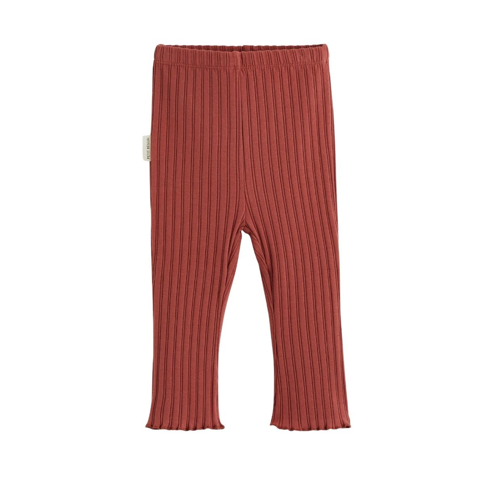 Voir la diapositive 2 : PETIT BEGUIN Lot de 2 leggings enfant côtelés léa