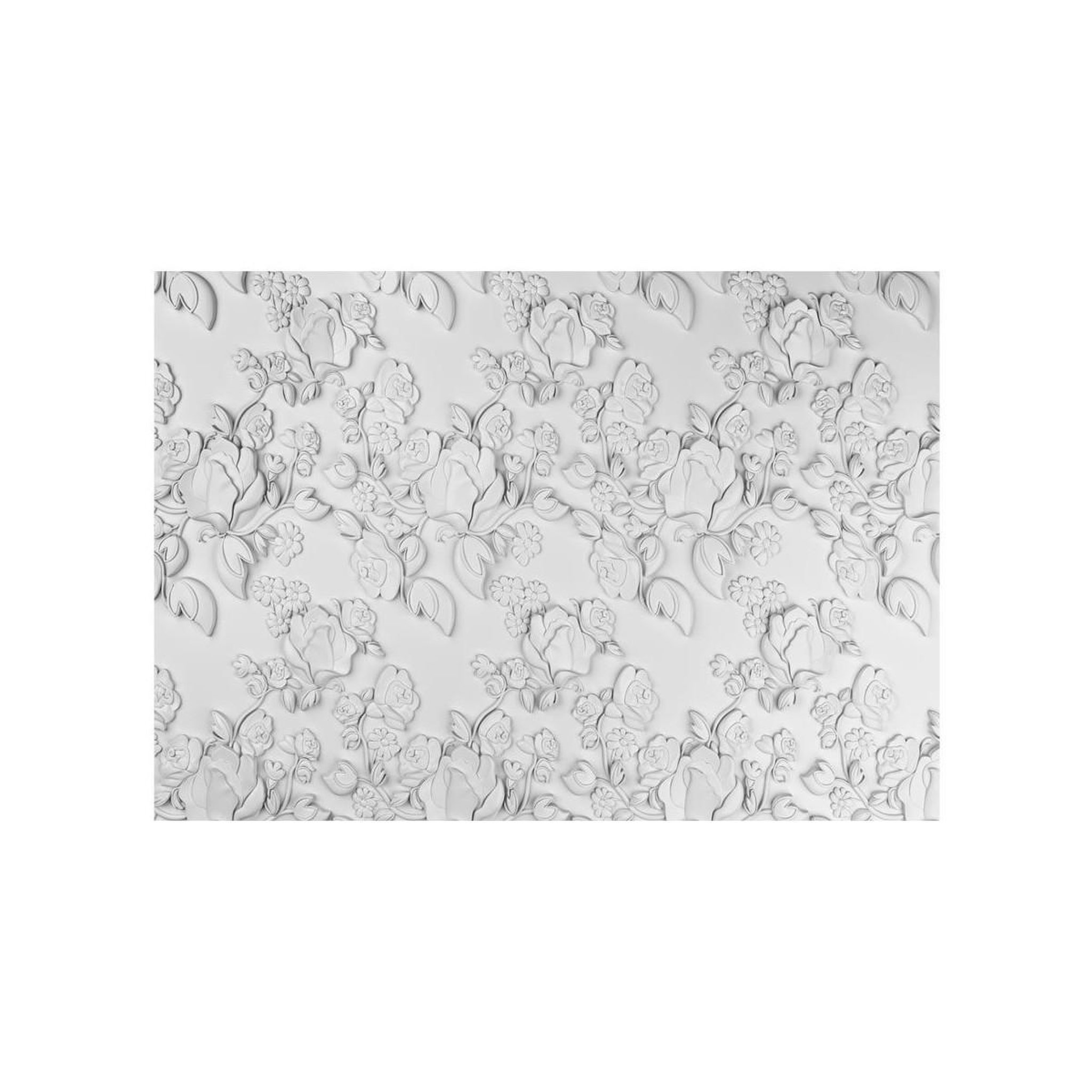 Voir la diapositive 2 : Paris Prix Papier Peint  White Ornament : Roses