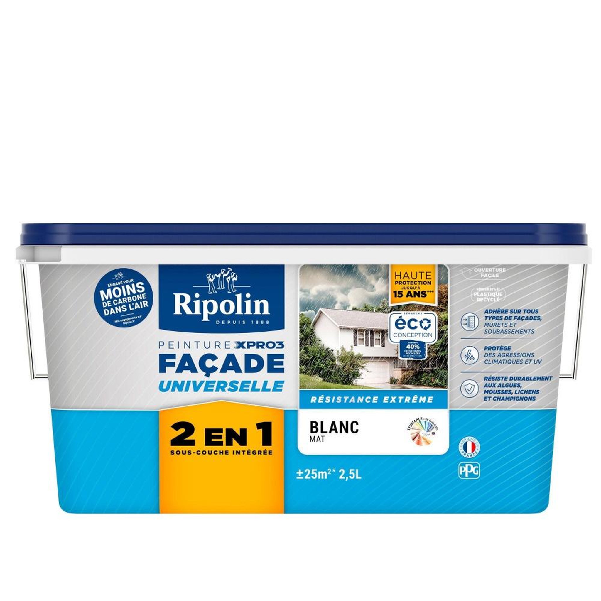 CENTRALE BRICO Peinture facade 2en1 xpro3 ripolin, bt 2.5 l