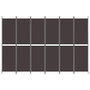 Voir la diapositive 3 : VIDAXL Cloison de separation 6 panneaux Marron 300x200 cm Tissu