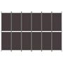 Voir la diapositive 3 : VIDAXL Cloison de separation 6 panneaux Marron 300x200 cm Tissu