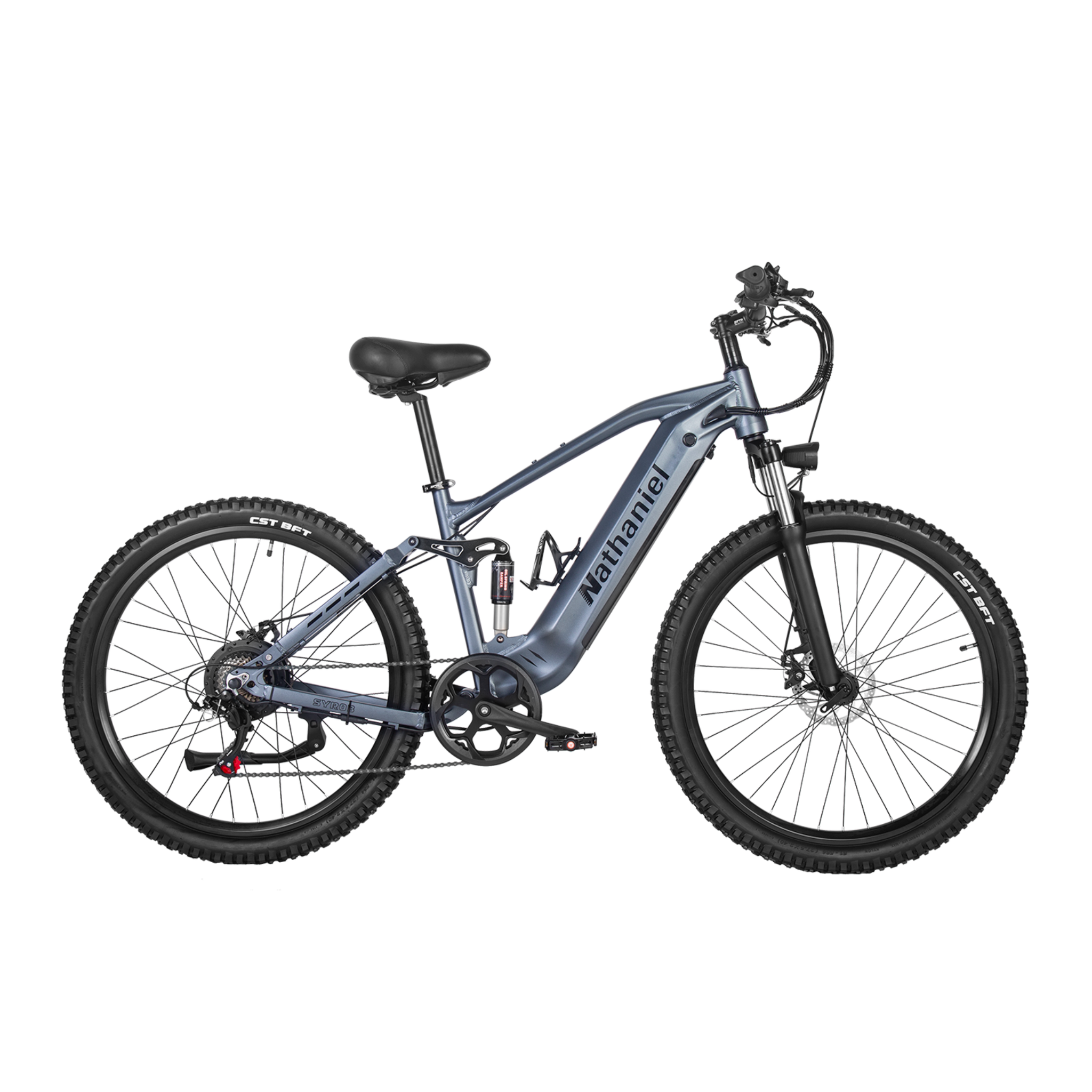 NATHANIEL Vtt électrique nathaniel syr03. Coloris disponibles : Gris, Bleu