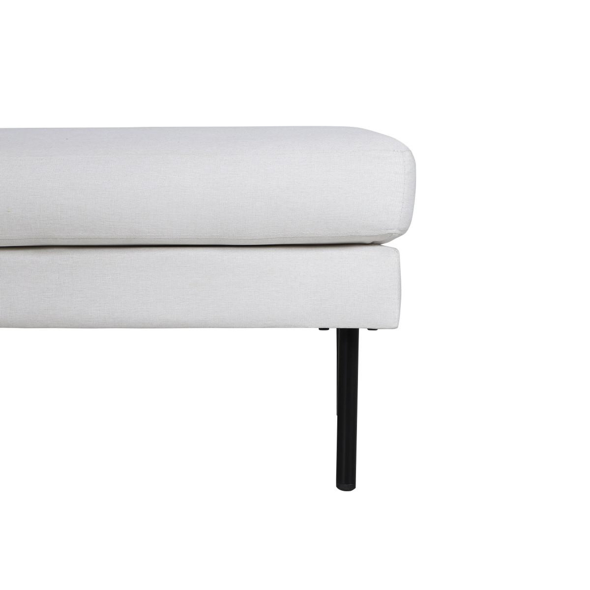 Voir la diapositive 5 : Paris Prix Pouf design en tissu  zoom  85cm beige clair