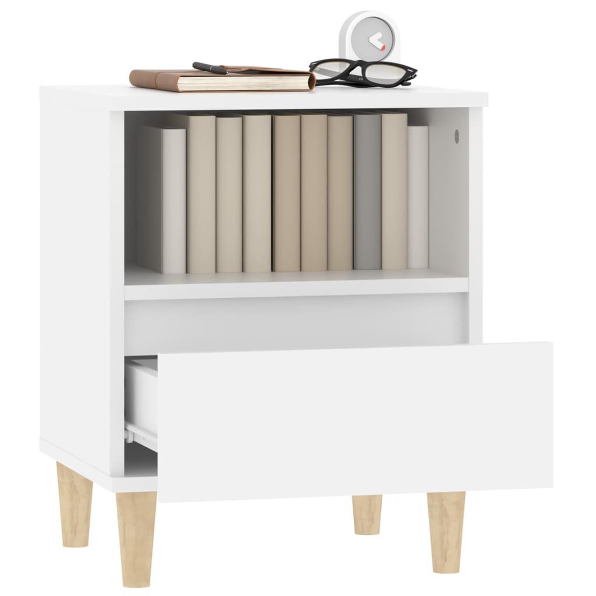 Voir la diapositive 5 : VIDAXL Tables de chevet 2 pcs Blanc 40x35x50 cm
