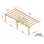 Voir la diapositive 2 : JARDIDECO Pergola adossée en lamellé-collée Avignon 800 x 400 cm - Mardeland