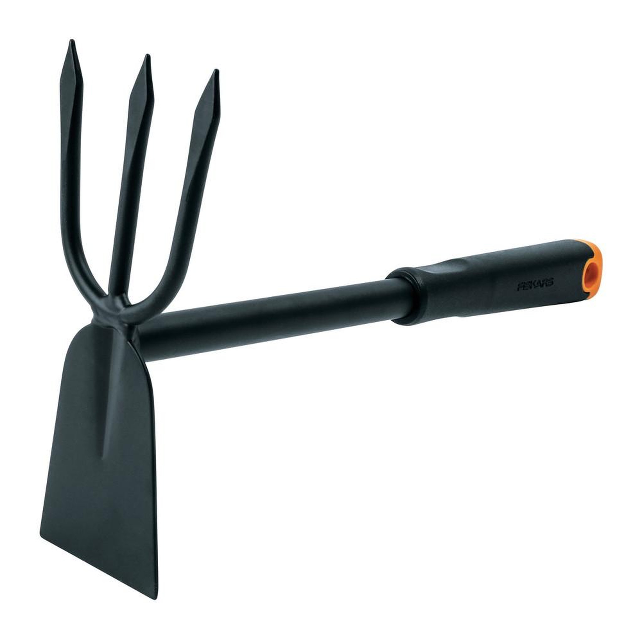 Fiskars Serfouette Ergonomic - Tête acier - casser les mottes de terre, cultiver et désherber