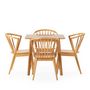 Voir la diapositive 3 : VS VENTA-STOCK Ensemble table 80x80 cm et 4 chaises de salle à manger Mura Chêne