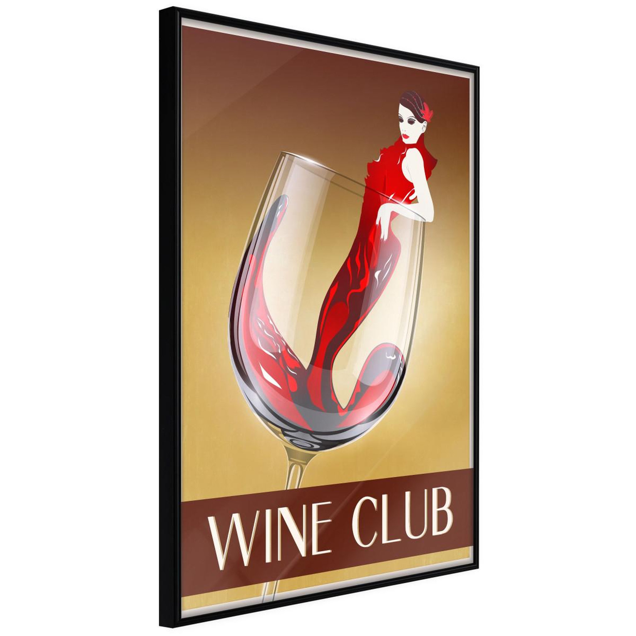Paris Prix Affiche murale encadrée  woman is like a wine