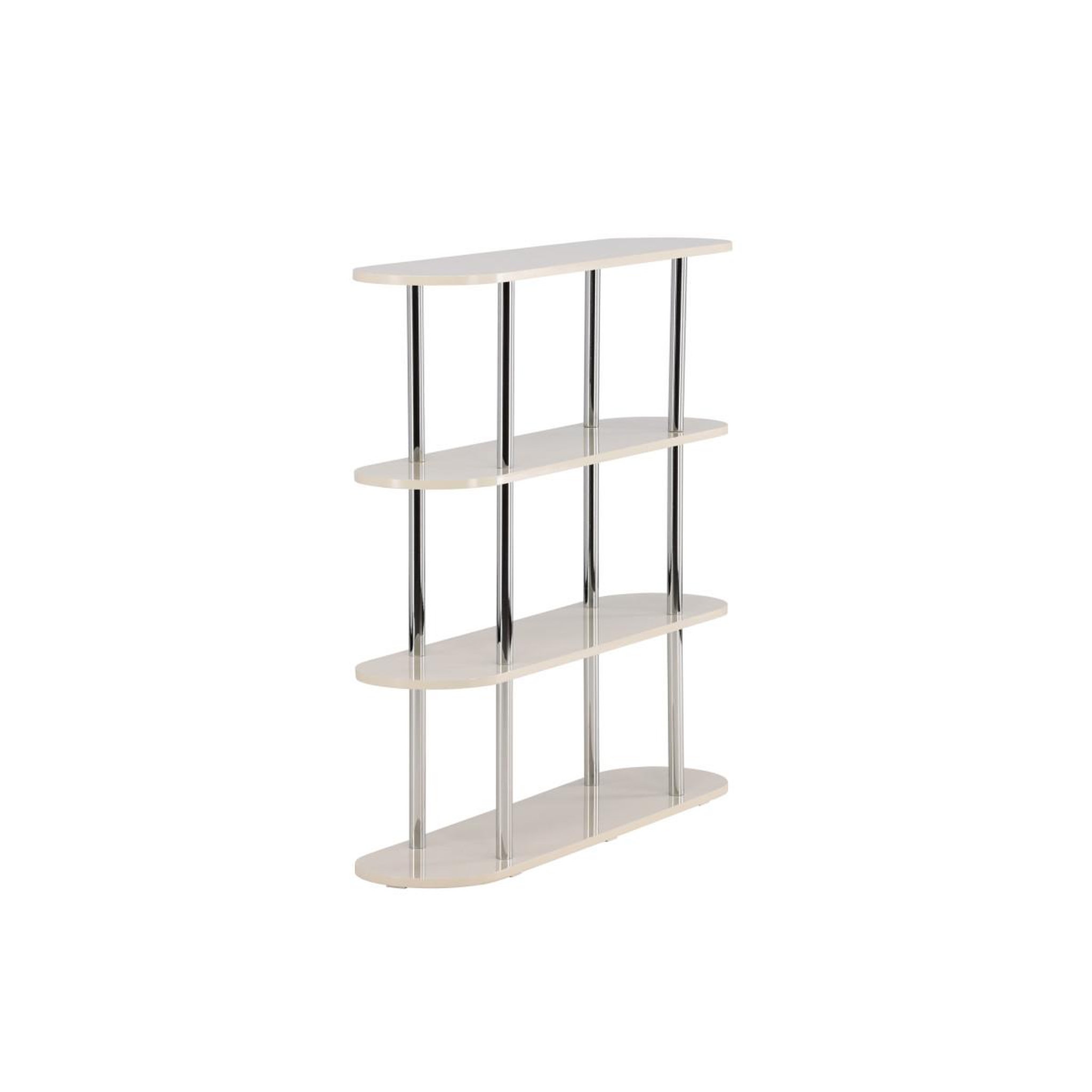 Voir la diapositive 5 : Paris Prix Étagère design 4 niveaux  zino  120cm blanc
