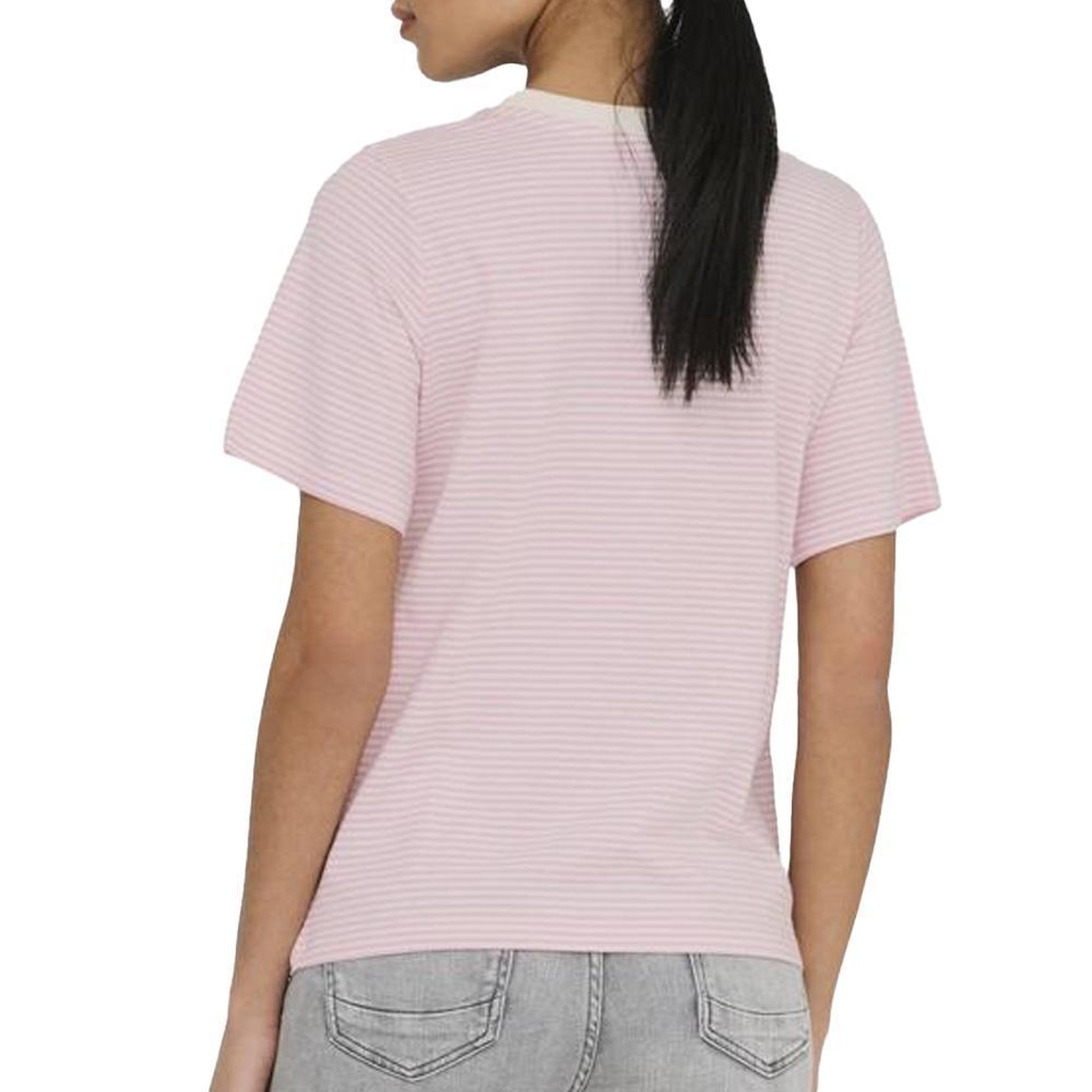 Voir la diapositive 2 : JACQUELINE DE YONG T-shirt Rose/Rayures Femme JDY Pisa