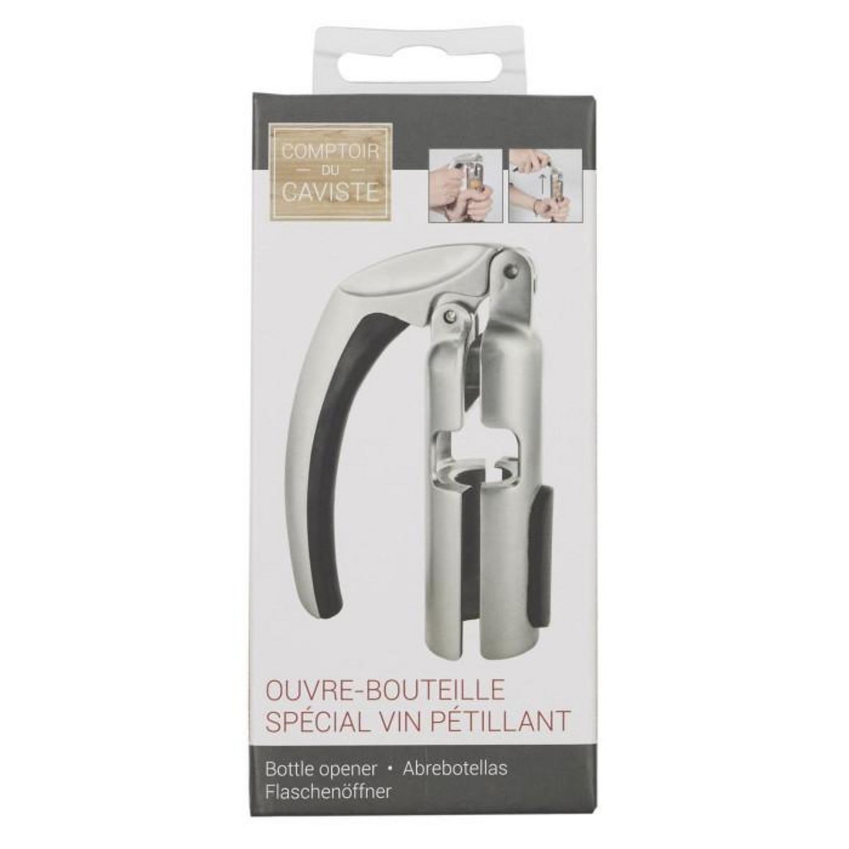 Paris Prix Pince Tire Bouchon  Vin Pétillant  14cm Argent