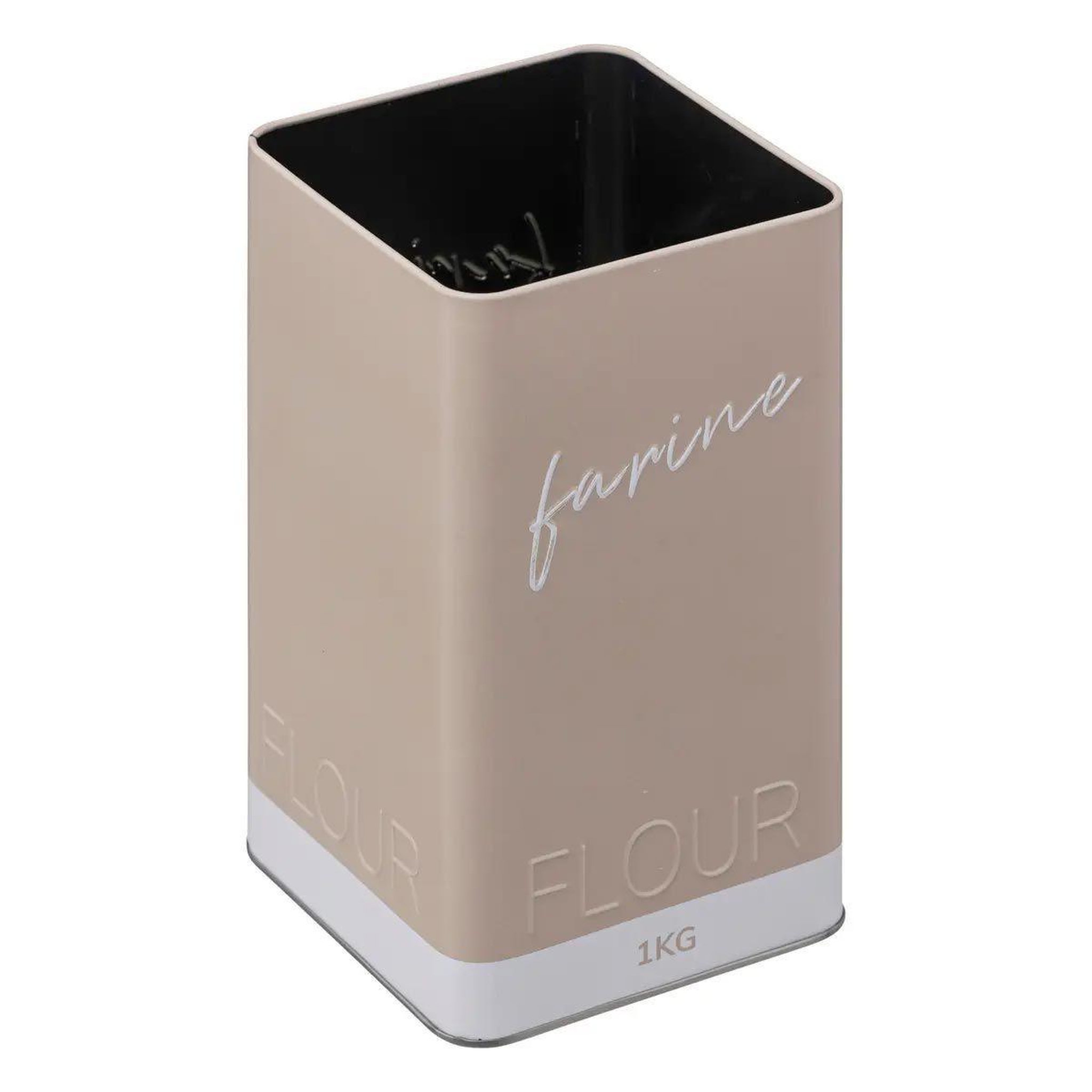 Voir la diapositive 2 : FIVE Boîte à farine  color edition  19cm beige lin