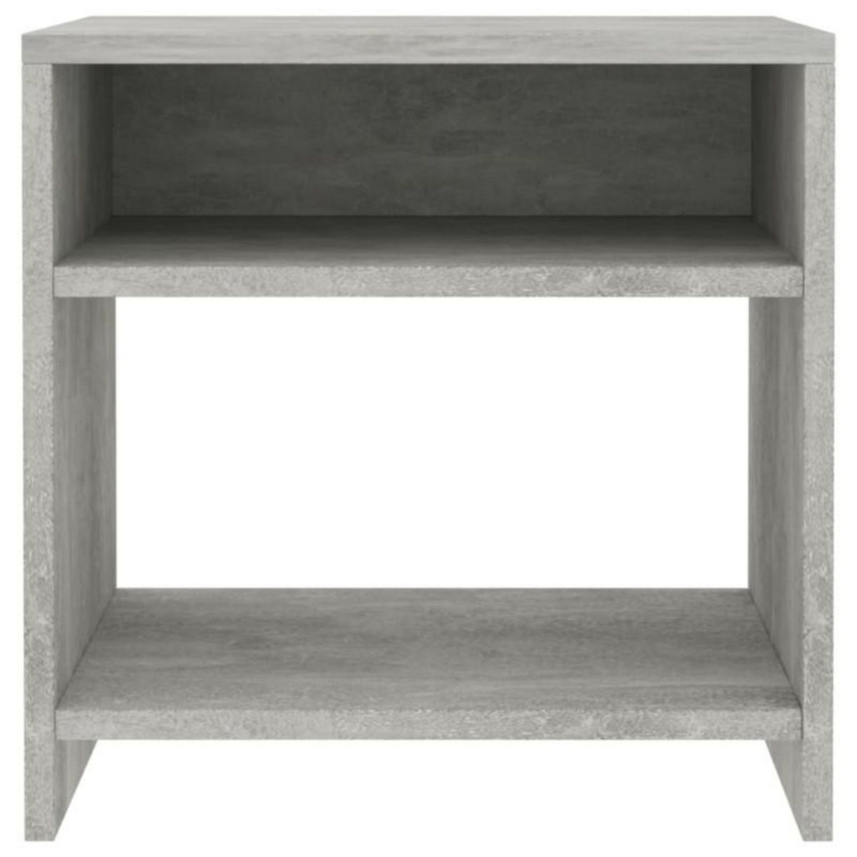 VIDAXL Tables de chevet 2 pcs Gris béton 40x30x40 cm Bois d ingénierie