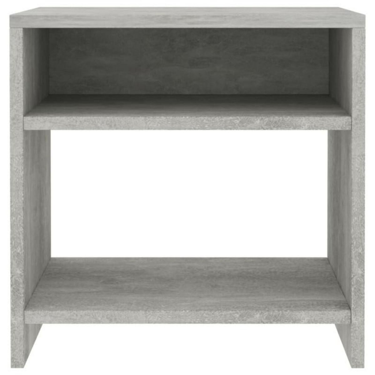 VIDAXL Tables de chevet 2 pcs Gris béton 40x30x40 cm Bois d ingénierie