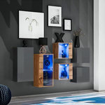 Paris Prix Meuble de Rangement  Switch SBIV  320cm Gris & Naturel