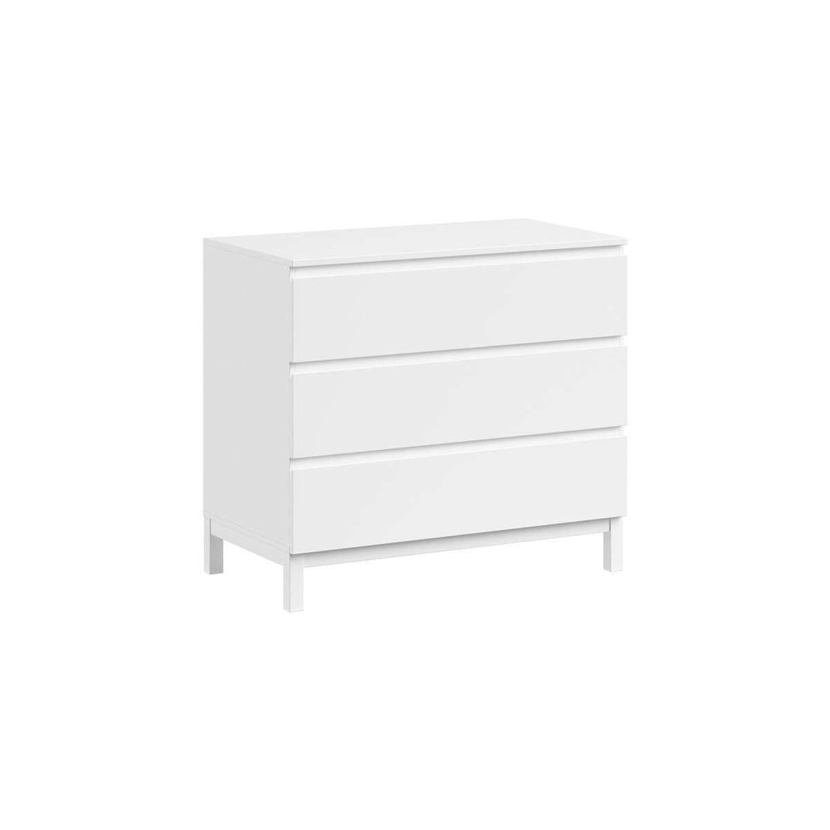 Vipack Commode eva 3 tiroirs blanc