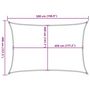 Voir la diapositive 6 : VIDAXL Voile d'ombrage 160 g/m^2 Creme 4x5 m PEHD