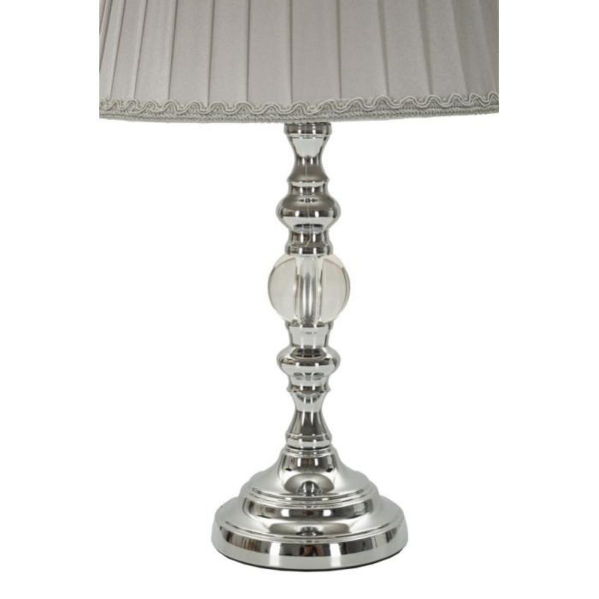 Paris Prix Lampe à Poser Design en Métal  Tolly  46cm Argent