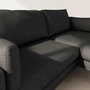 Voir la diapositive 6 : LISA DESIGN Carlos - canapé d'angle droit 4 places ultra moelleux en tissu texturé