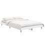 Voir la diapositive 3 : VIDAXL Cadre de lit sans matelas blanc 120x190 cm bois d'ingenierie
