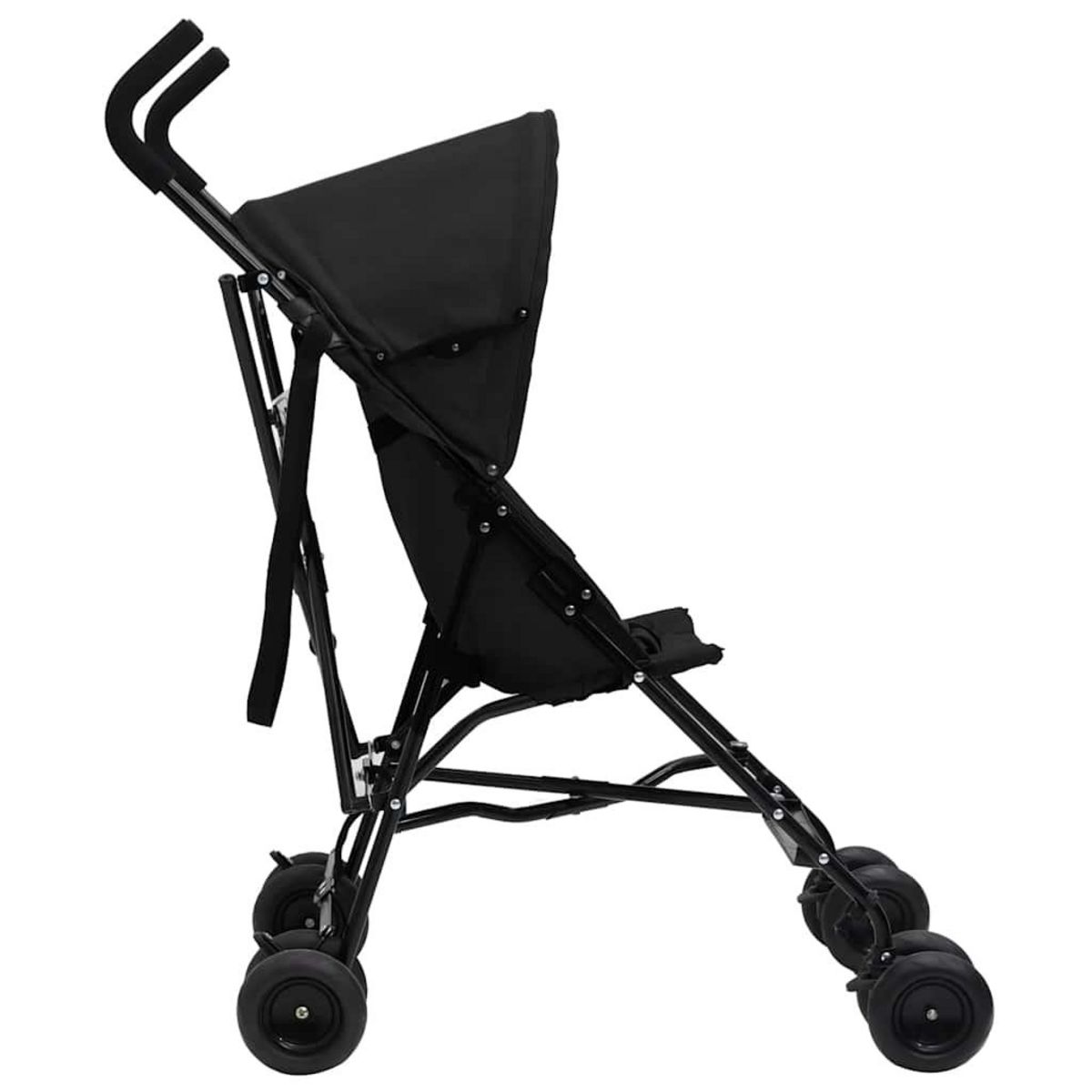 VIDAXL Poussette bebe Anthracite et noir Acier