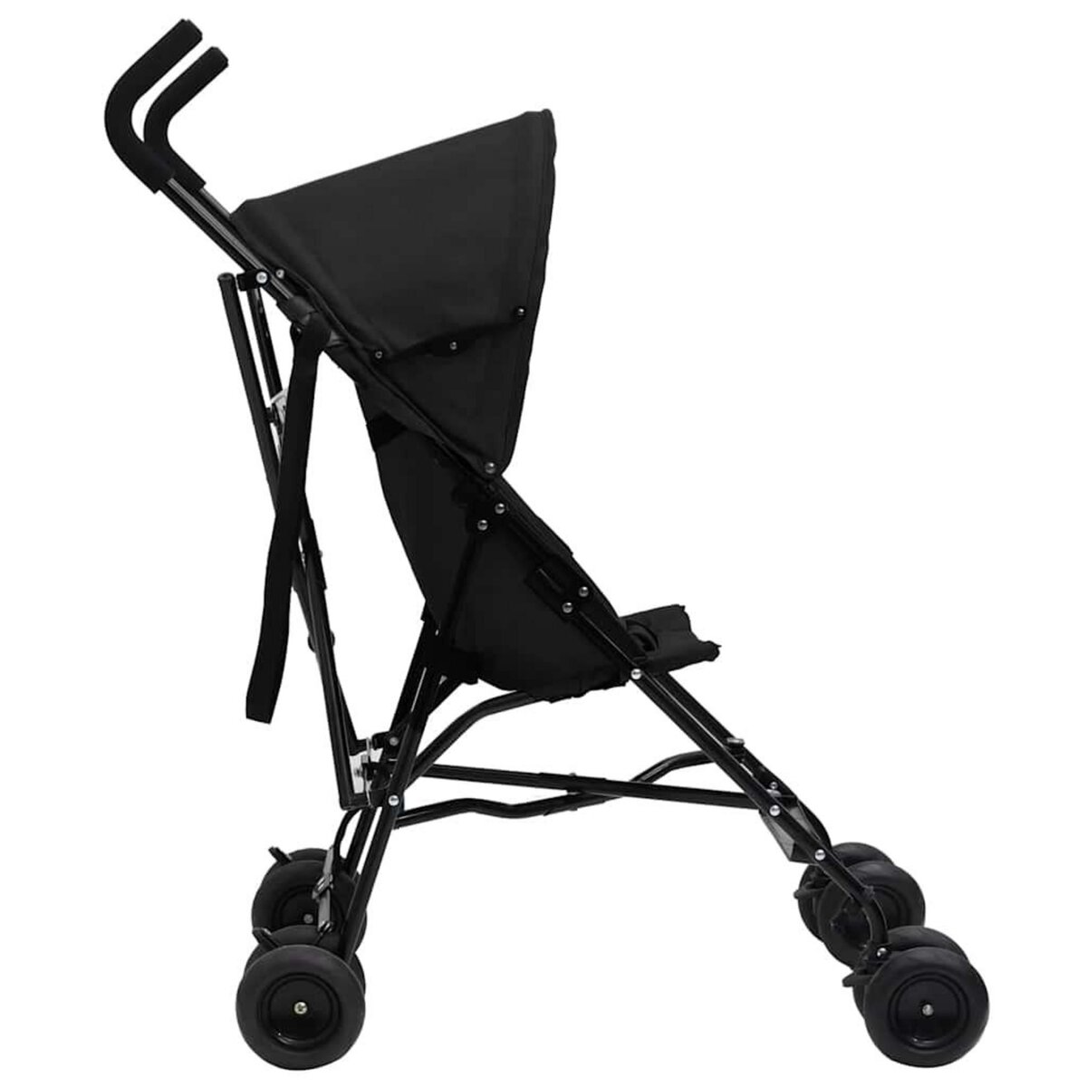 VIDAXL Poussette bebe Anthracite et noir Acier