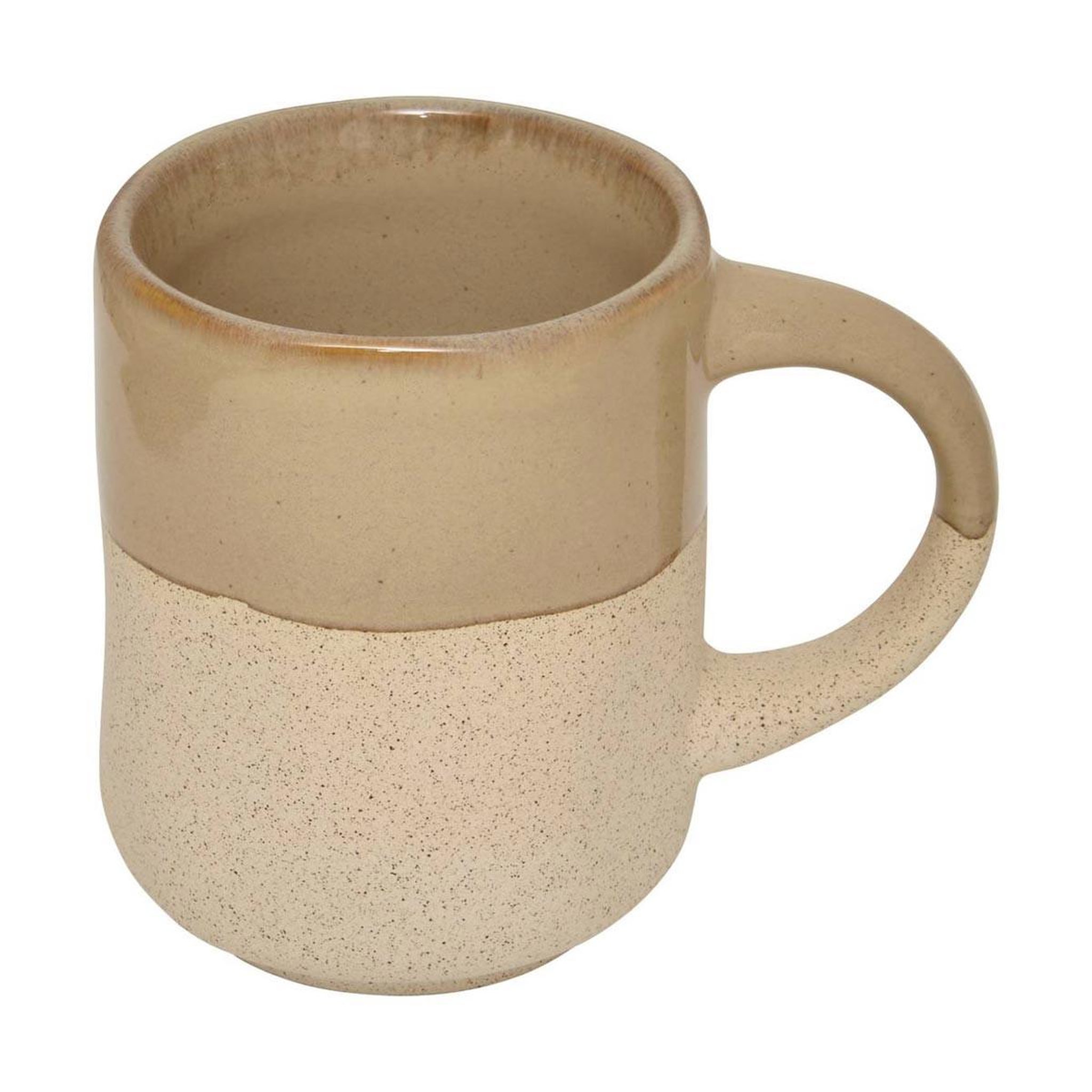 Voir la diapositive 2 : SECRET DE GOURMET Lot de 6 tasses à café en faïence  kate  10cl beige