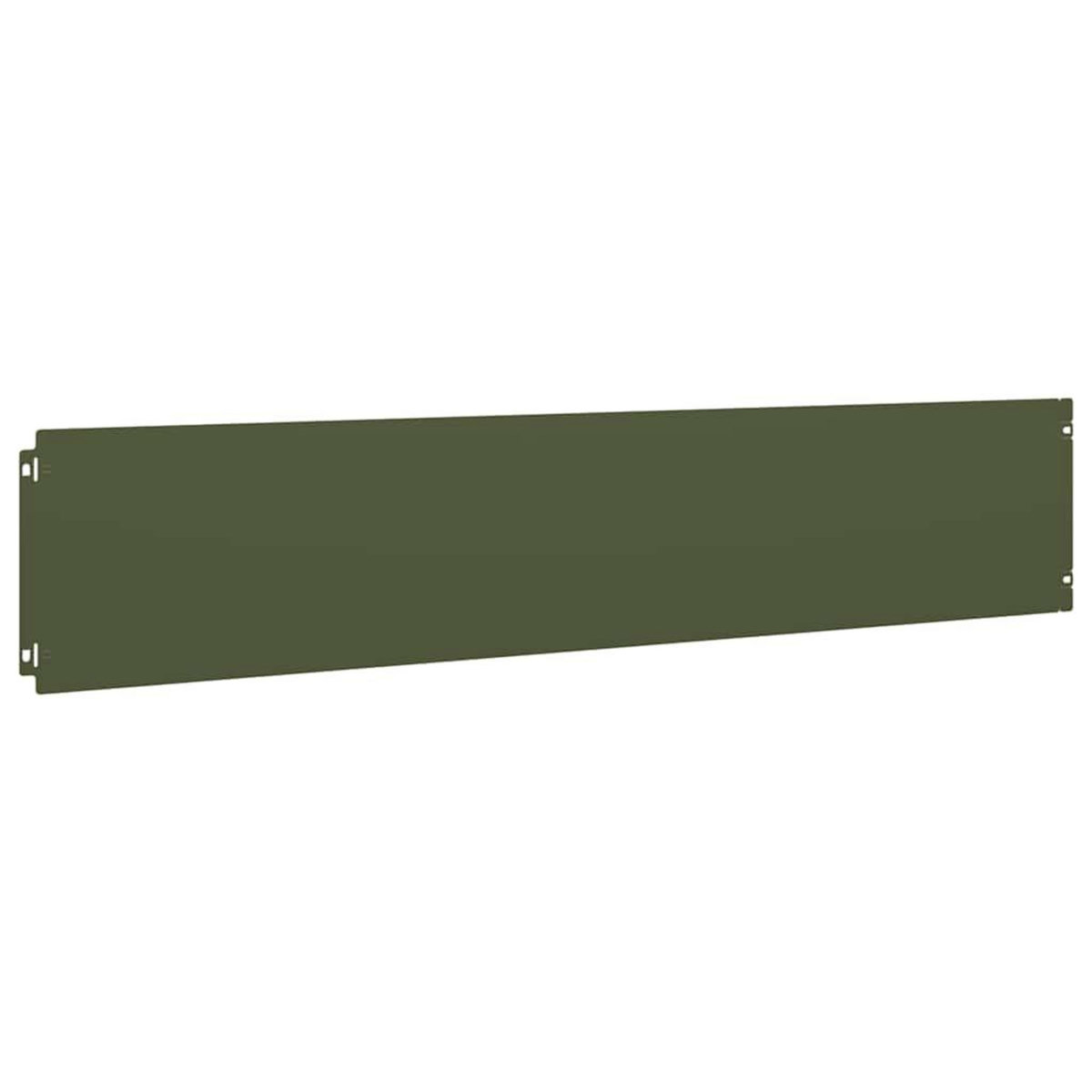 VIDAXL Bordures pelouse 10pcs vert olive 20x103cm acier lamine a froid