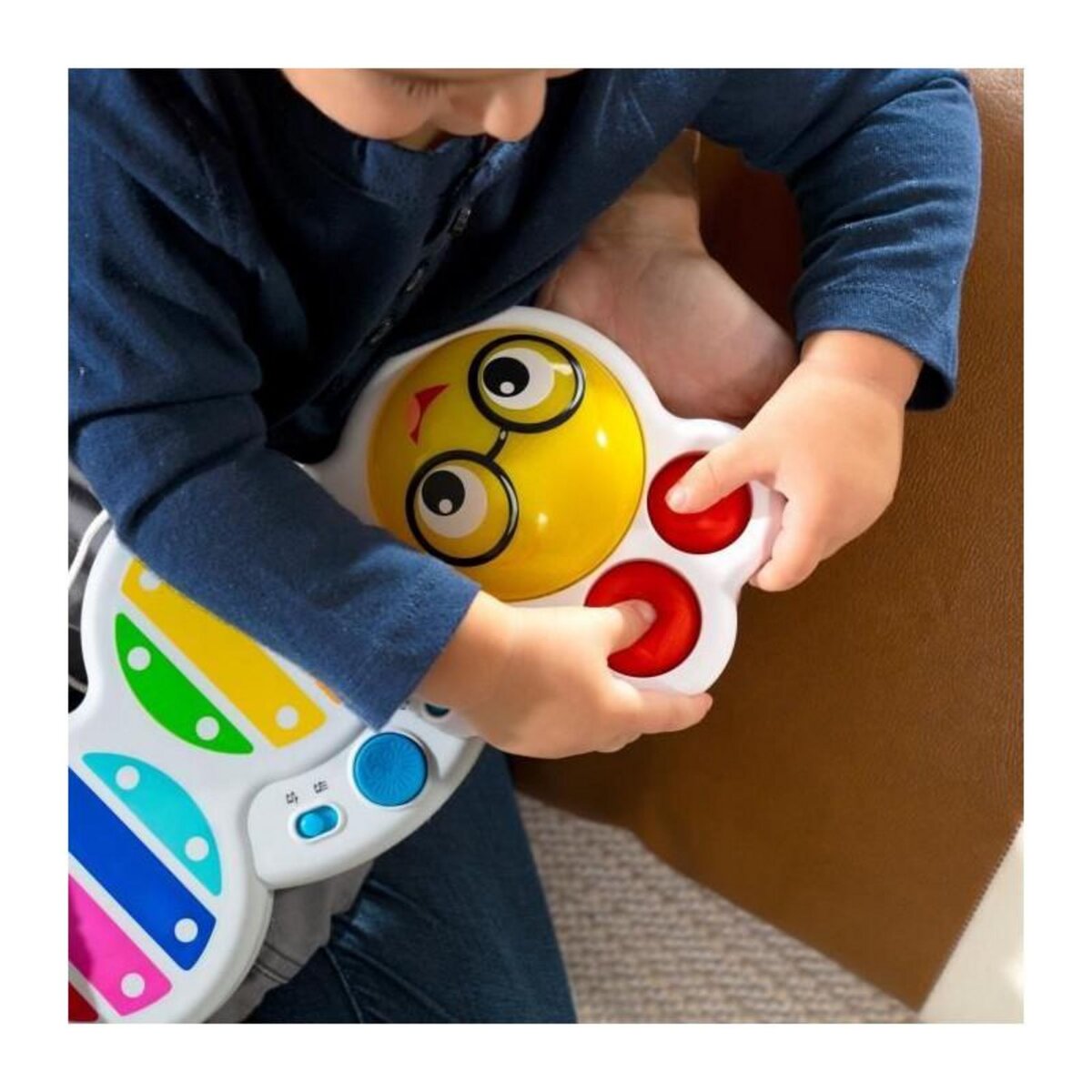 BABY EINSTEIN BABY EINSTEIN Xylophone avec sons et lumieres, 2 modes de jeu, 16 sons, 2 formes abatibles, contrôle volume