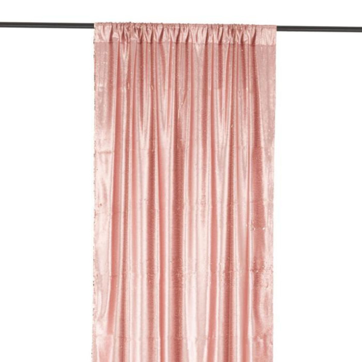 Paris Prix Rideau à Passants  Sequin  125x250cm Rose & Champagne