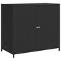 Voir la diapositive 2 : VIDAXL Armoire de rangement de jardin noir 83x45x76 cm resine tressee