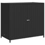 Voir la diapositive 2 : VIDAXL Armoire de rangement de jardin noir 83x45x76 cm resine tressee