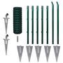 Voir la diapositive 2 : VIDAXL Cloture Euro Acier 10 x 0,8 m Vert