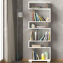 Voir la diapositive 3 : TOILINUX Etagère bibliothèque design scandinave Blok - L. 60 x H. 165 cm - Blanc
