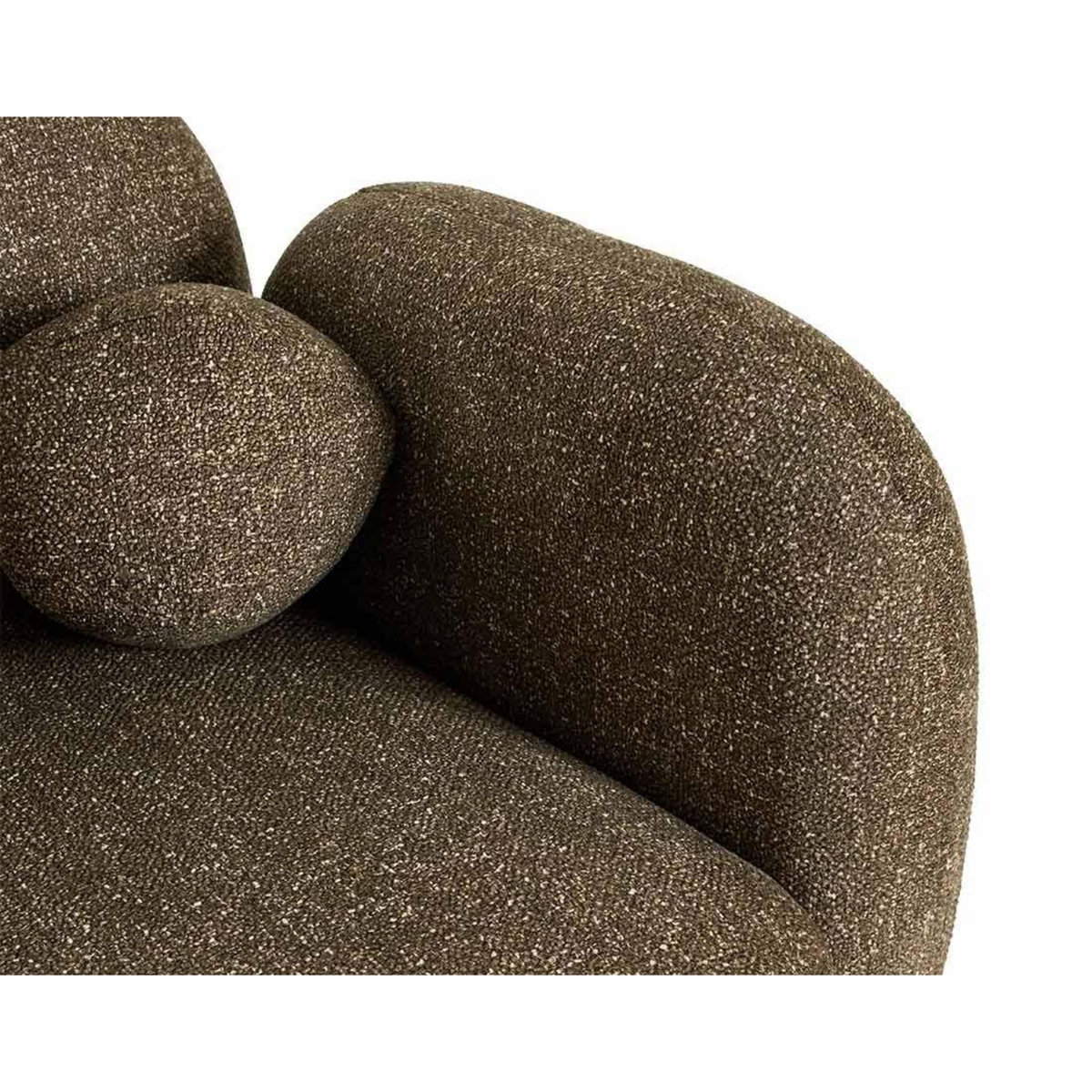 LISA DESIGN Velris - canapé d'angle gauche 3 places en tissu moucheté