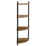 Voir la diapositive 2 : Paris Prix Étagère d'Angle 4 Niveaux  Carol  112cm Marron